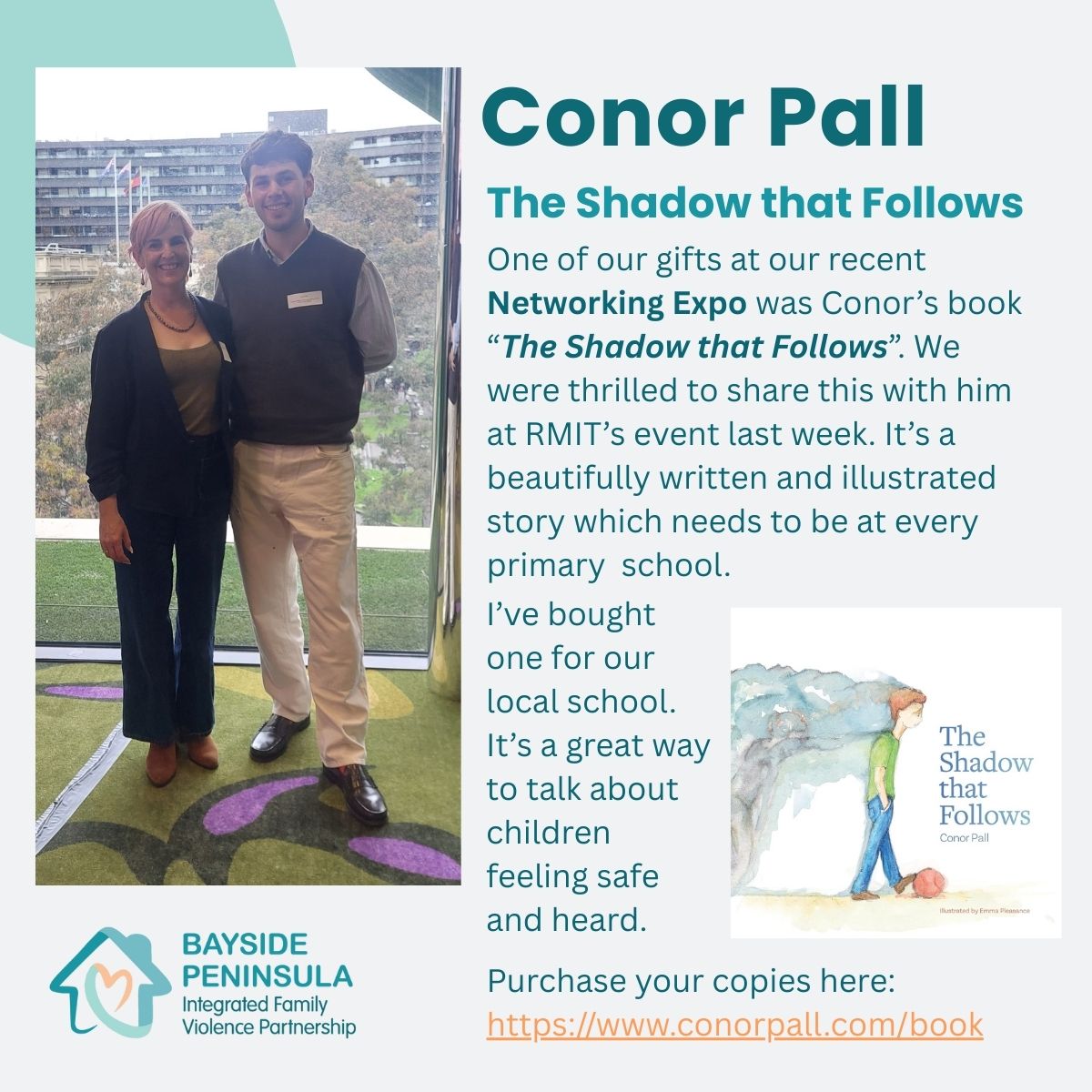 Chatting to Conor Pall about his book “The Shadow that Follows”
