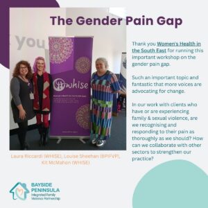 BPIFVP at the WHISE Bridging the Gender Pain Gap Workshop